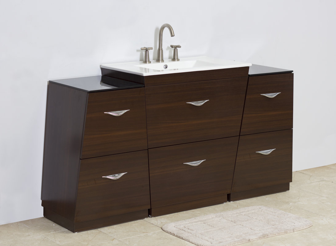 American Imaginations 60" Single Modern Bathroom Vanity Set & Reviews